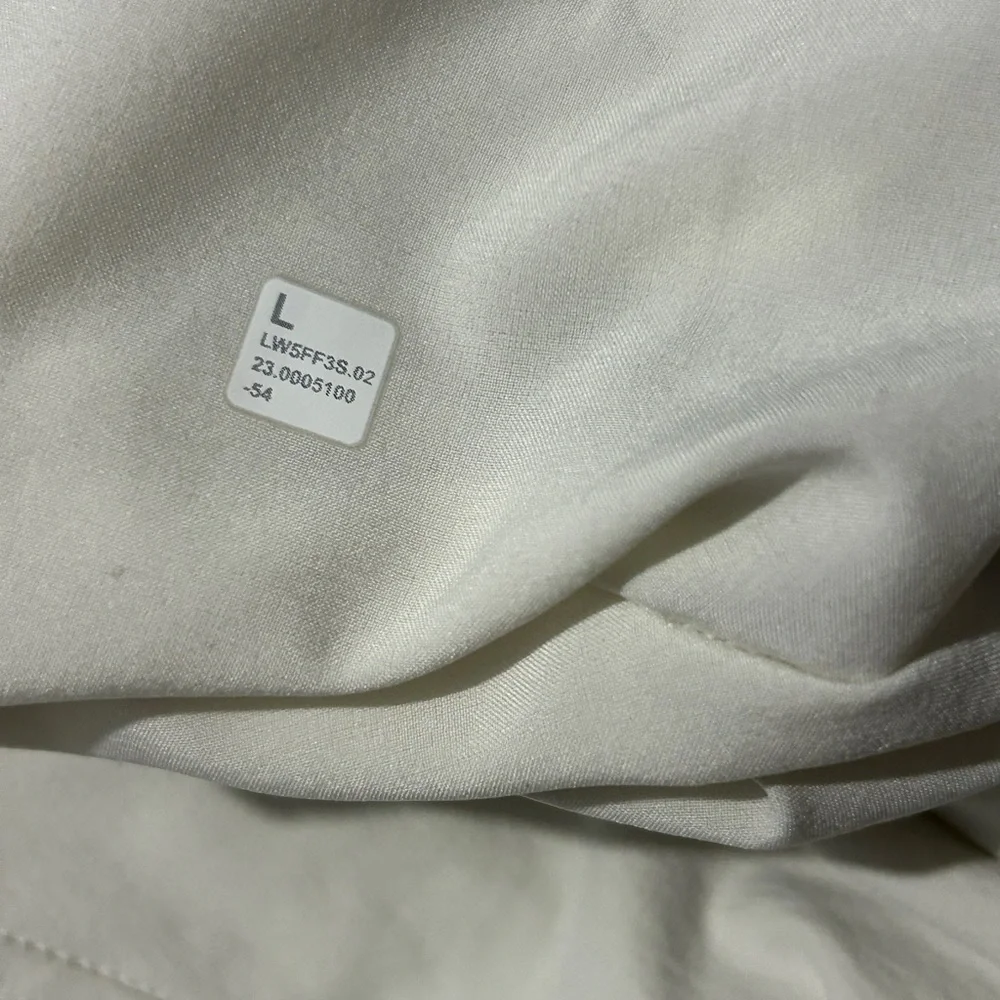 COPY 🍋 Lululemon Stretch Woven Wide-Leg High-Rise Pant, Bone, size L - Picture 10 of 14